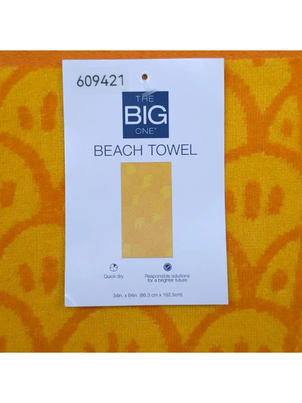 The Big One Quick-Dry Beach Towel 34x64